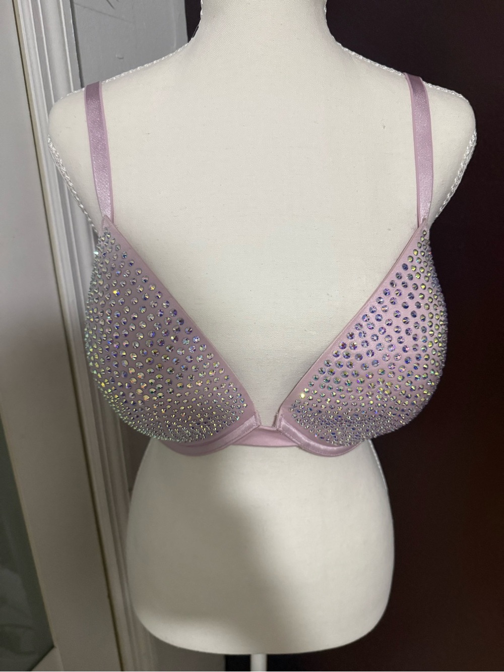 Victoria's Secret Pink Rhinestone Push-Up Bra
